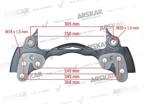 Caliper Carrier - 22.5